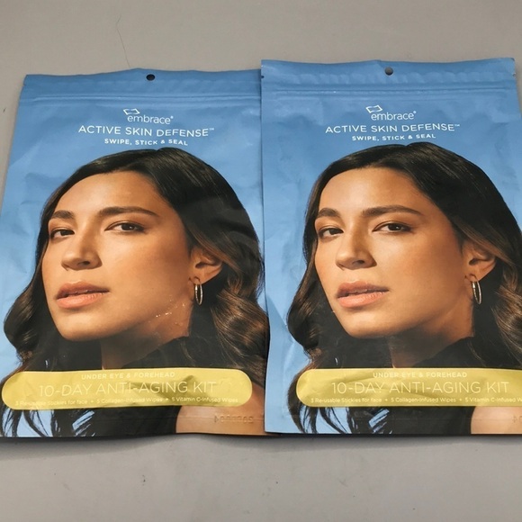 Embrace Active Skin Defense Swipe, Stick, & Seal 10 day anti Aging Kit Set of 2 - Picture 1 of 9